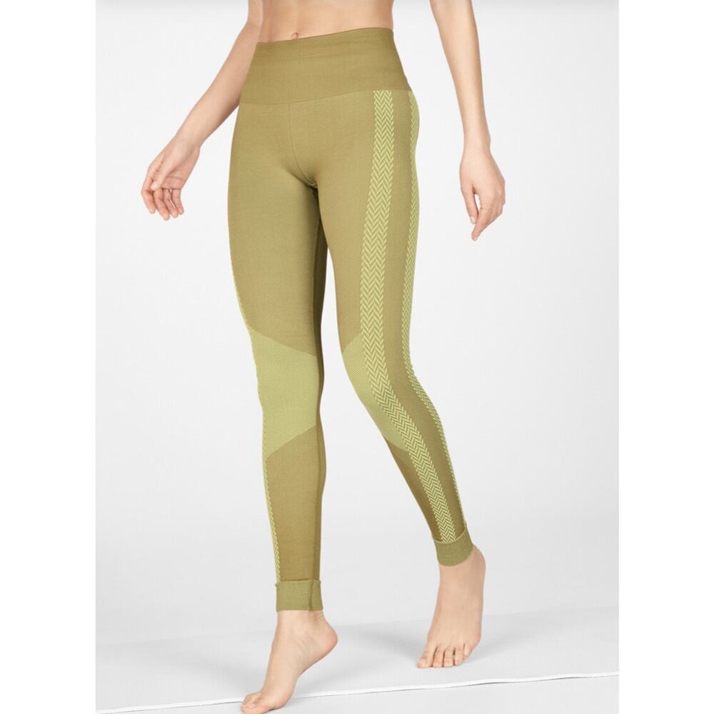 FABLETICS High-Waisted Seamless Check Legging Tyme/Cool Mint XSmall
